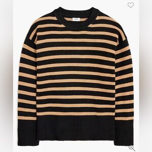 JCrew Factory 100% Cotton Striped Sweater